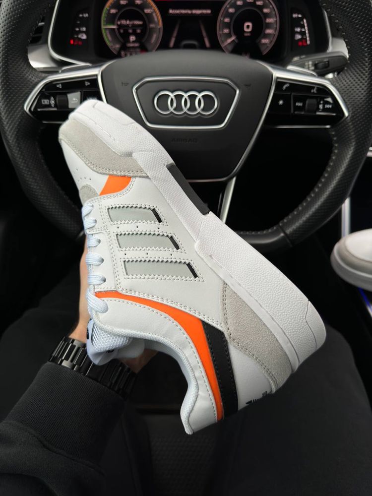 Мужские кроссовки адидас Adidas Originals Drop Step White Gray Orange