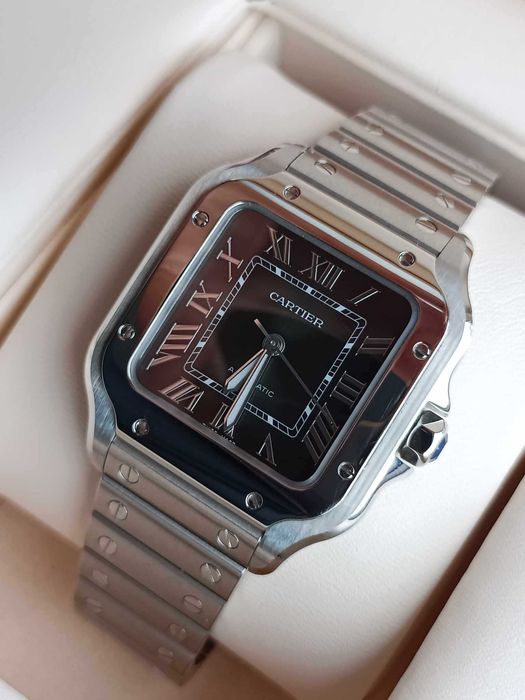 Cartier Santos Medium Green 2023r/ Gwar. do 2031r