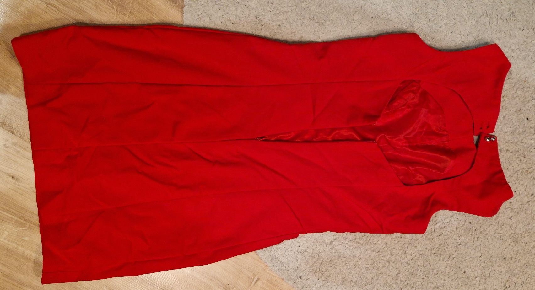 Czerwona sukienka mini midi mohito r  XS 34