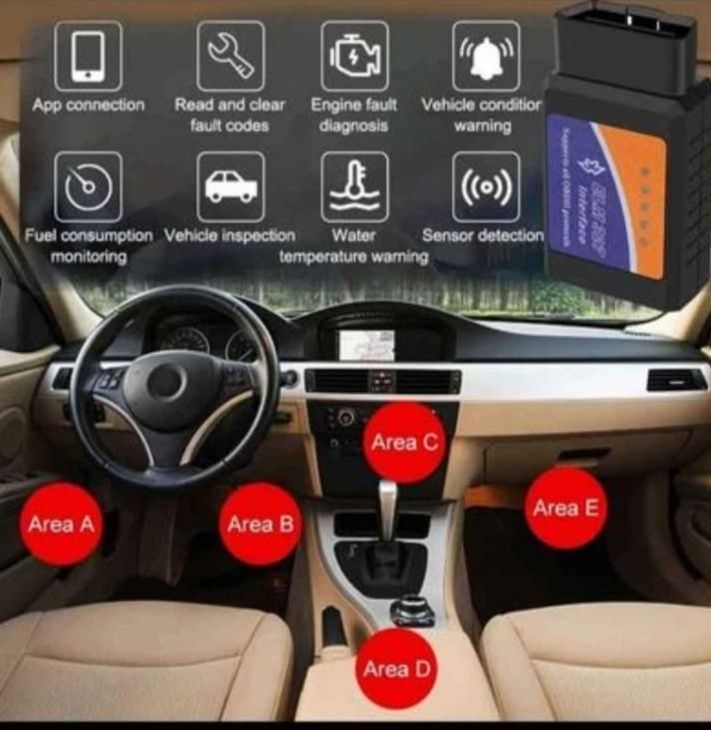 Scanner OBD2 Bluetooth Diagnóstico Auto Android e IOS novo
