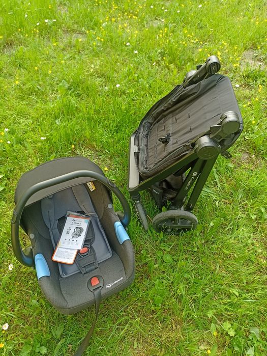 Wózek wielofunkcyjny 3w1 Kinderkraft Newly 2w1 lekki + nowy fotelik