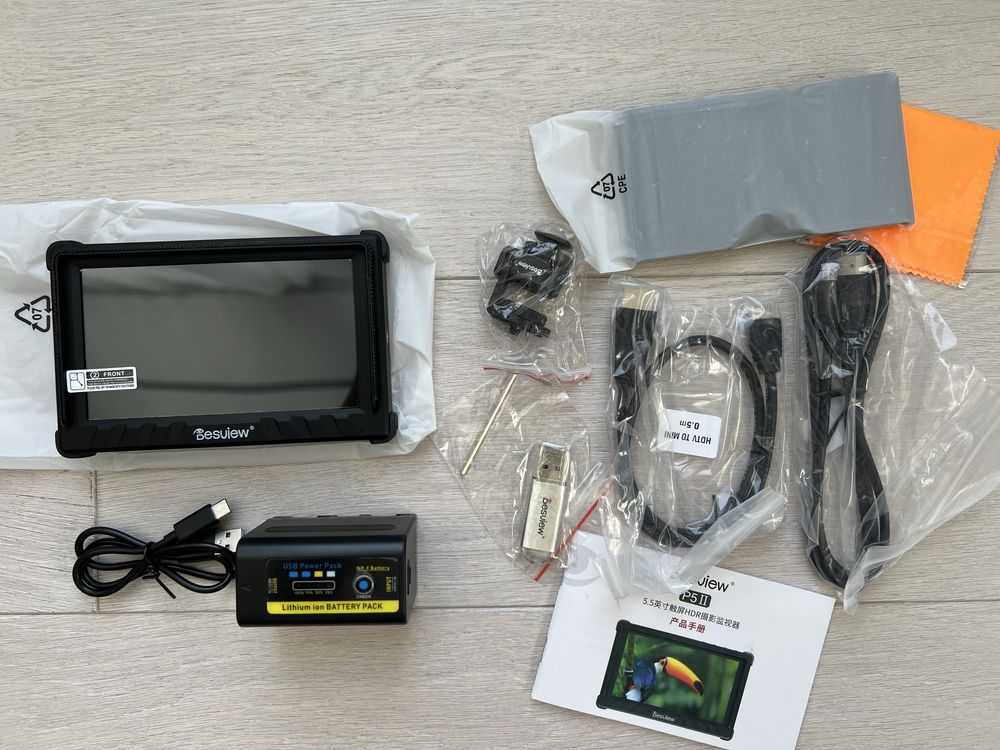 Desview P5II - monitor podglądowy 5.5", Full HD + bateria - filmowanie