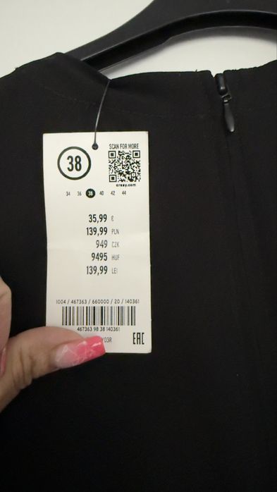 Sukienka wieczorowa rozmiar 38