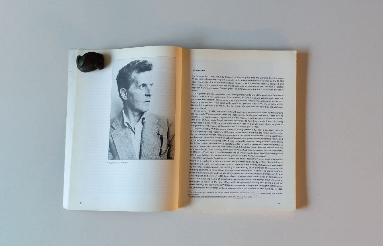 The architecture of Ludwig Wittgenstein