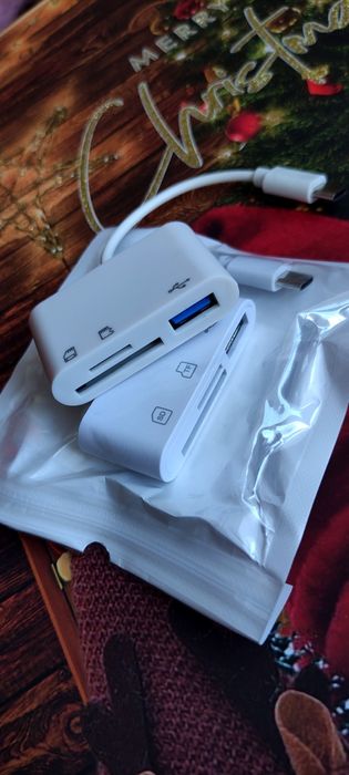 Картрідер 3 in 1 USB-C Card Reader на USB та SD/TF Card