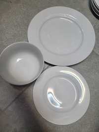 Zestaw porcelany serwis obiadowy komplet talerzy 6 osób