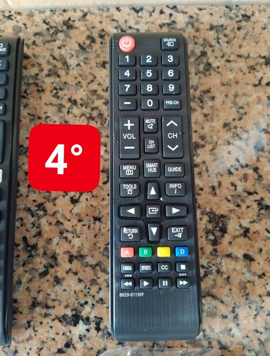 Comando remoto para TVs Samsung casa quarto apartamento vivenda.