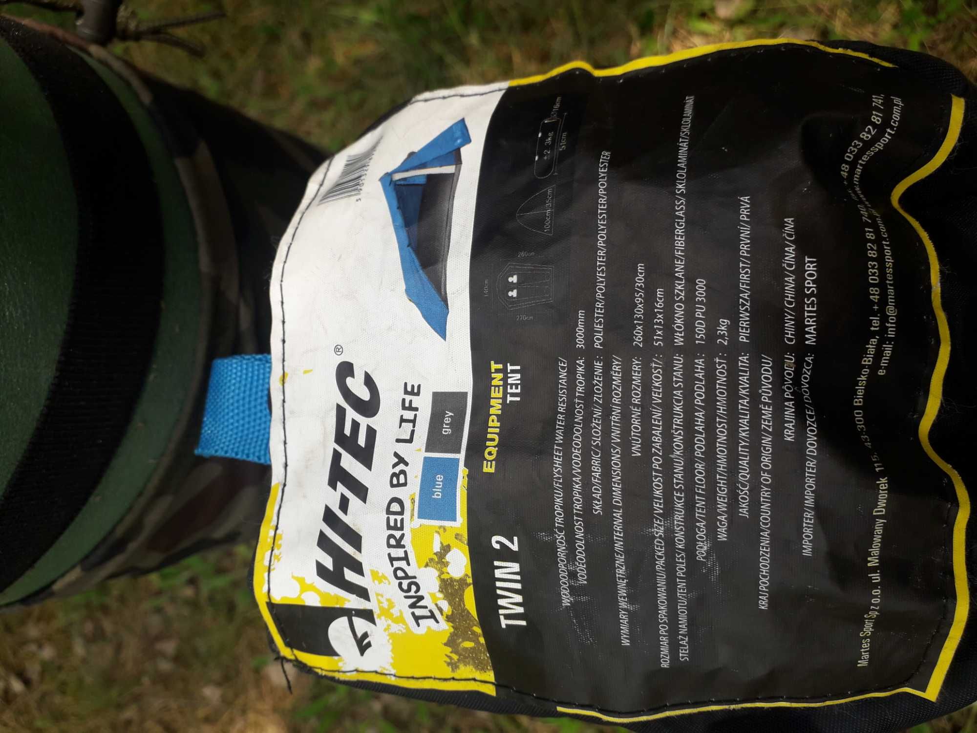 Namiot hi-tec i karimata wojskowa