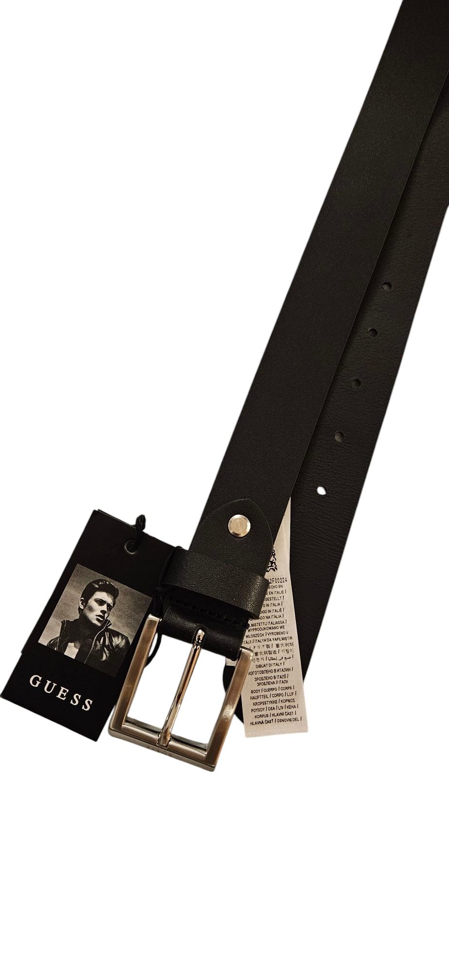 Pasek Guess Męski rozmiar M Adjustable Belt czarny