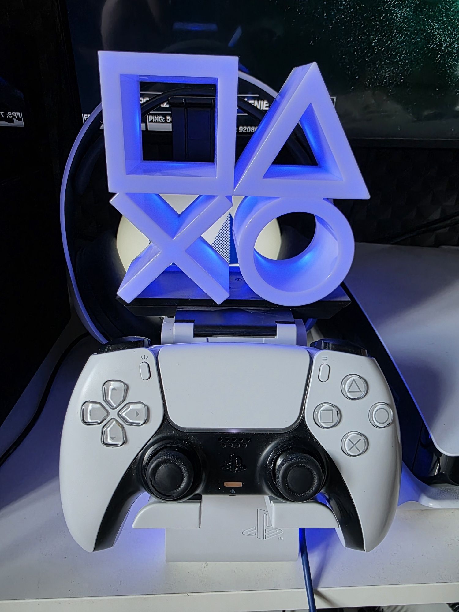Podstawka na Telefon/Pada LED Playstation