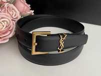 Skórzany Pasek Damski YSL Yves Saint Laurent Nowy