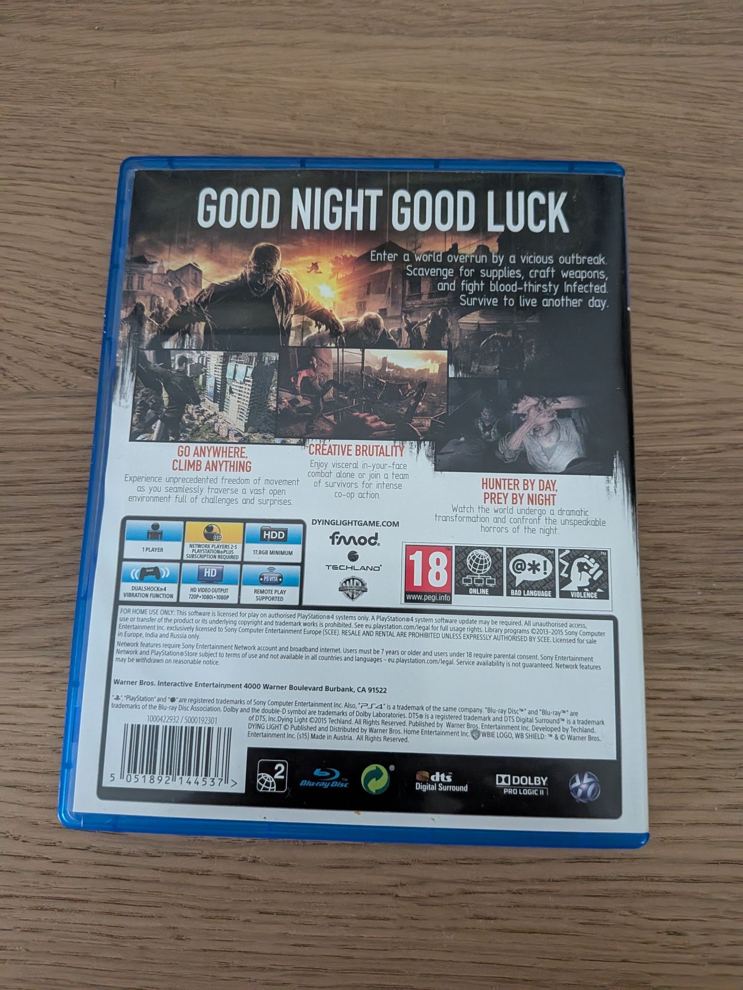 Dying light ps4 PlayStation 4