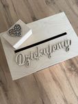 Pudelko / skrzynia na koperty i obrączki