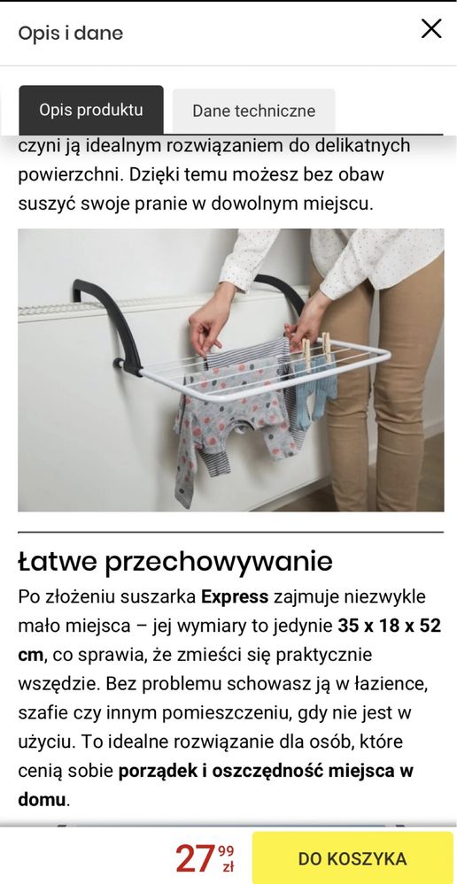 Vileda express suszarka na pranie kaloryfer