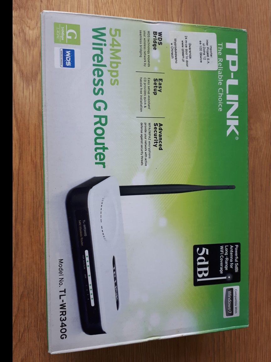 Router bezprzewodowy TP-Link TL-WR340G