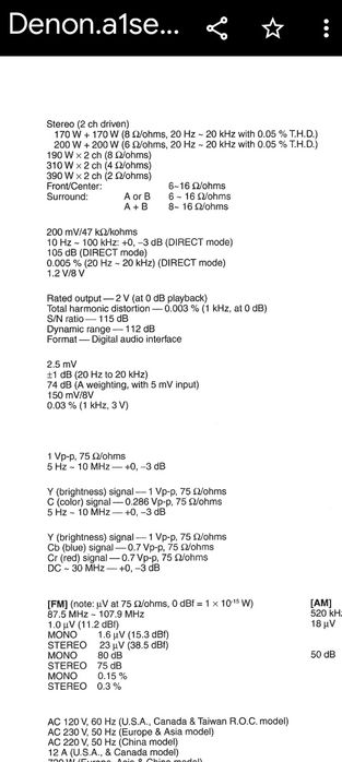 Denon AVC A1SE Czarny