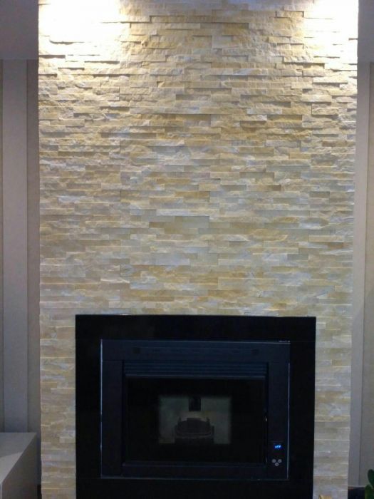 Pedra creme para interior ou exterior