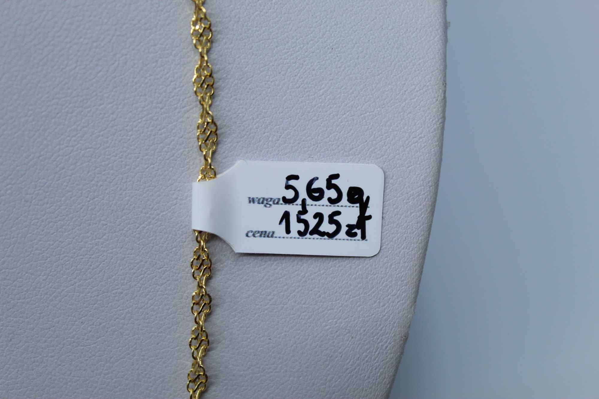 Złoty łańcuszek 585 14K 5,65 gram 50cm Kordel/Corda Nowe Okazja