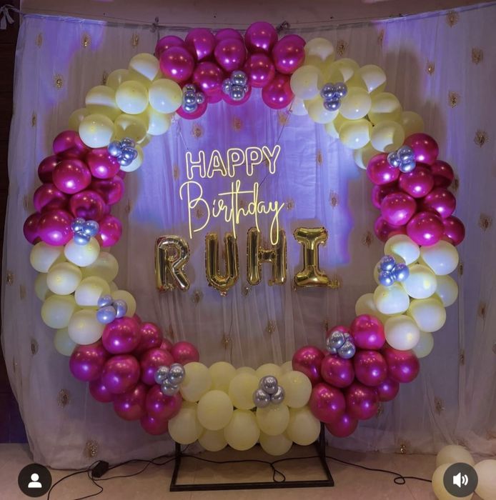 Стіна/фотозона з кульок