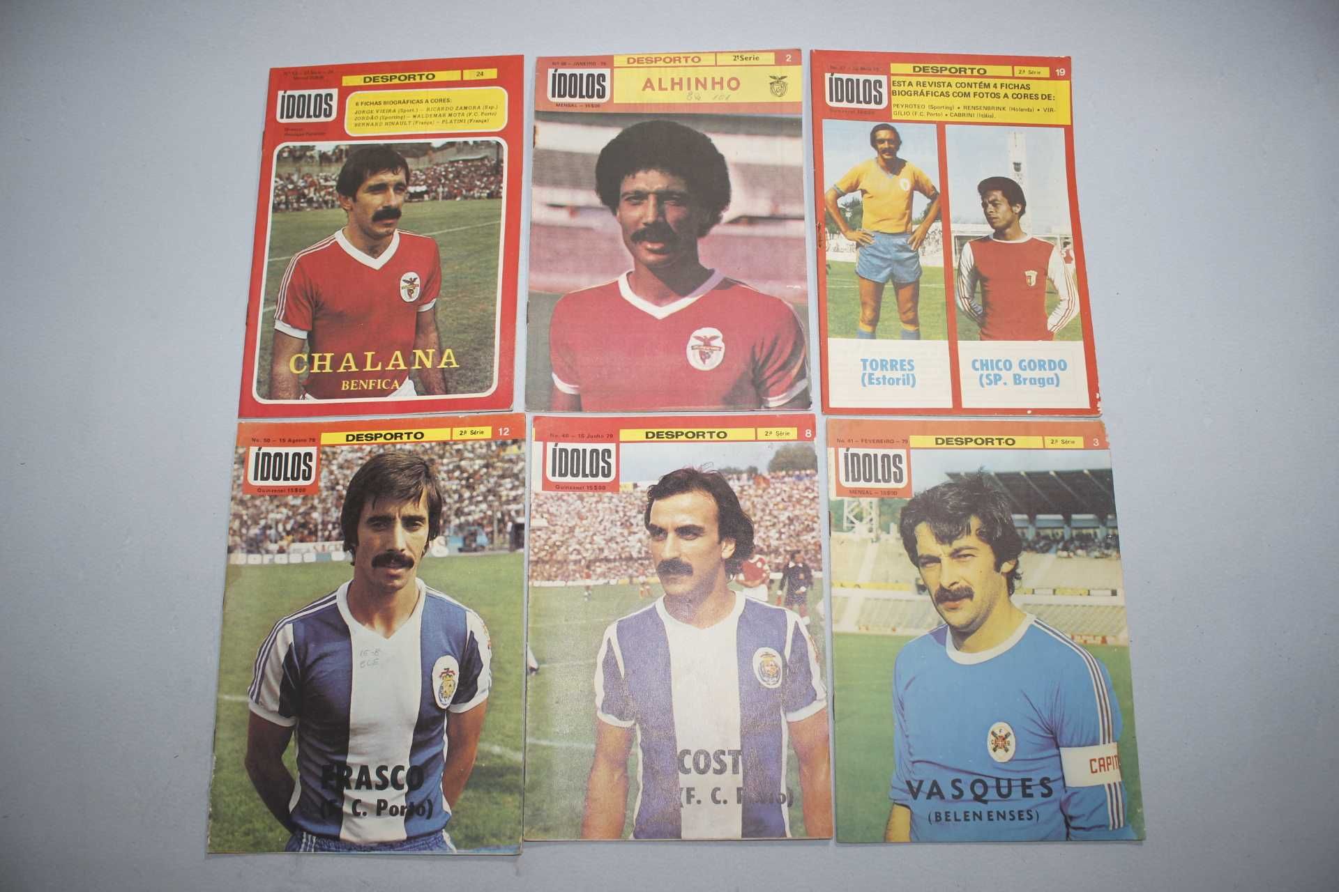 Revistas de Futebol-Anos 70-IDOLOS-FCP Porto-SCP Sporting-SLB Benfica