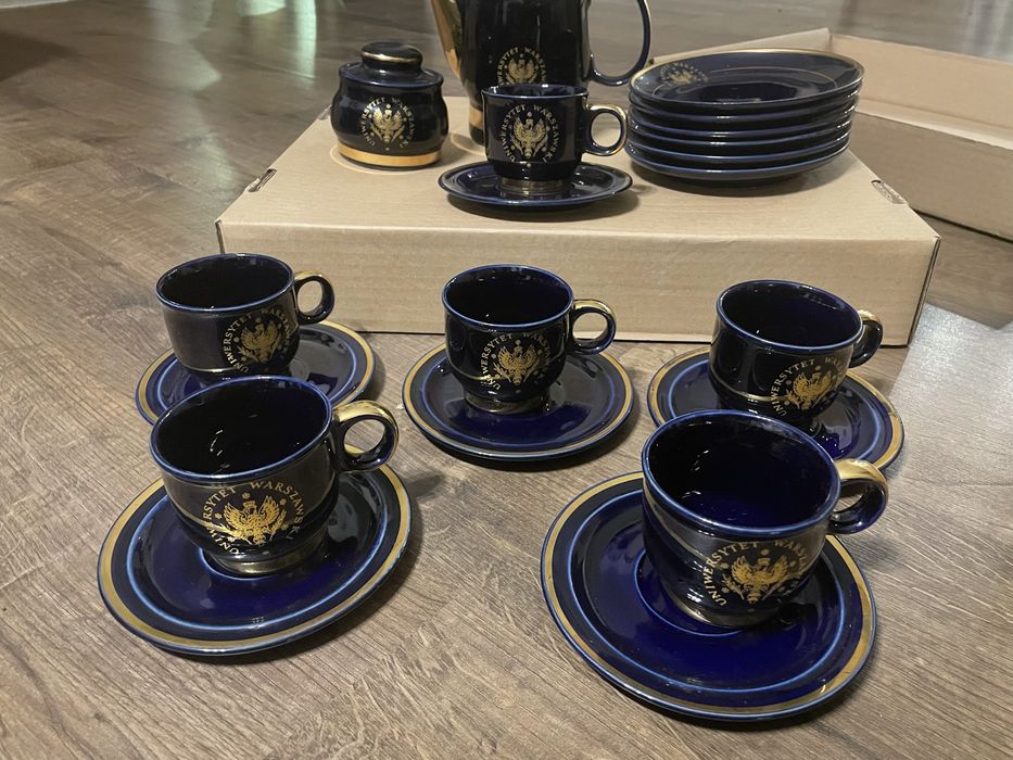 Serwis do kawy porcelanowy