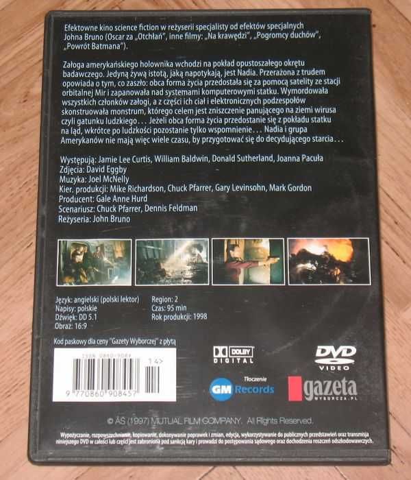 DVD Virus Wirus Curtis Baldwin Sutherland Pacuła STAN BDB