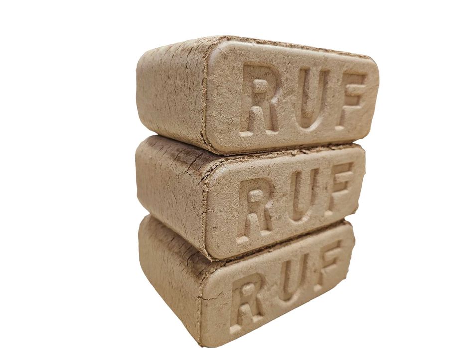 Brykiet RUF drzewny buk-dąb.Zamiennik węgiel, drewno