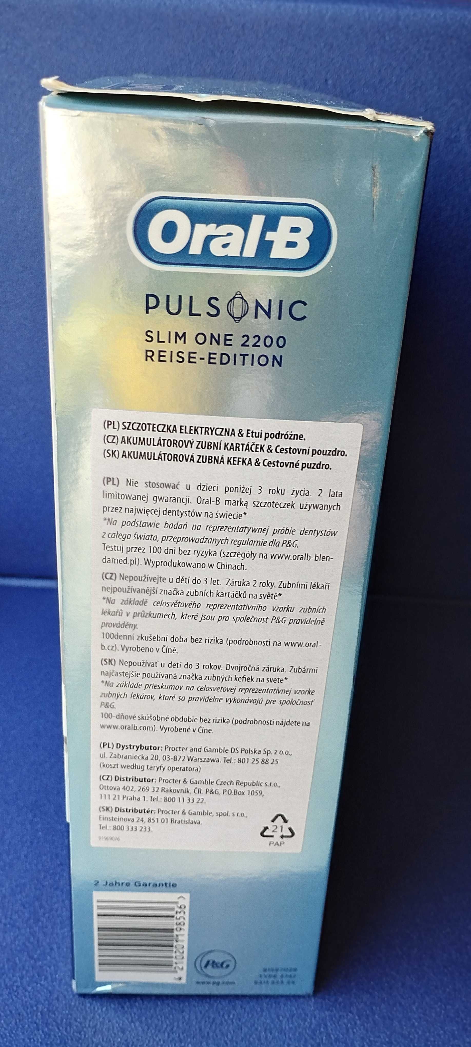 Szczoteczka Oral-B Pulsonic SlimOne 2200