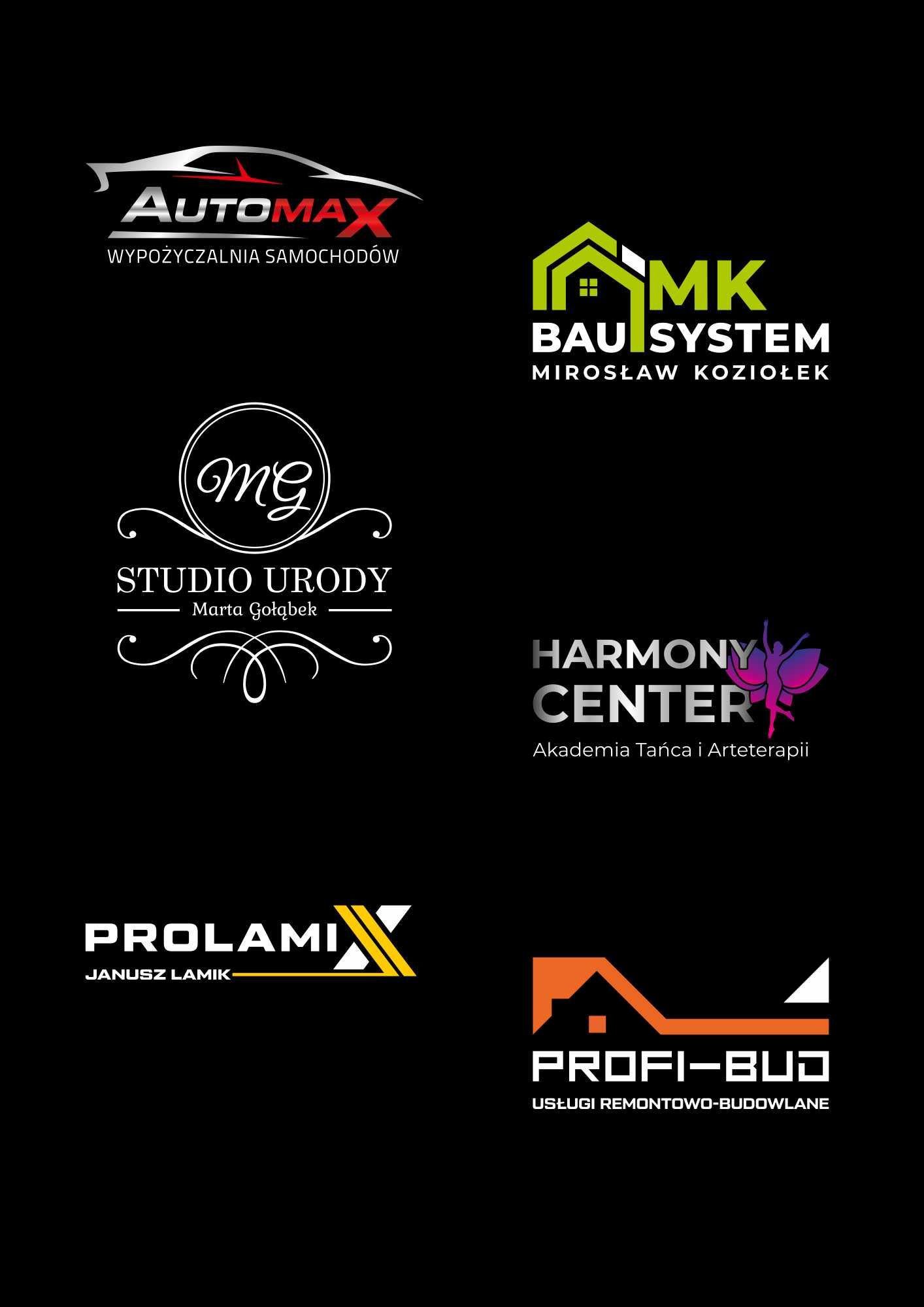 Projekt LOGO, identyfikacja wizualna firmy i marki, projekty graficzne