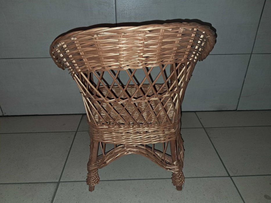 Krzesełko Fotel dziecięcy wiklinowy - stan idealny