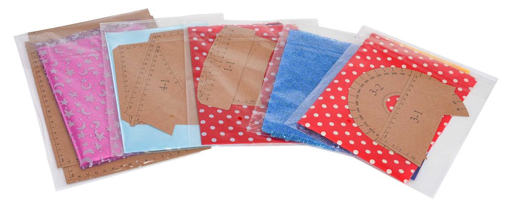 Zestaw Małej Projektantki, Kolorowe Materiały ZDZ.007-D