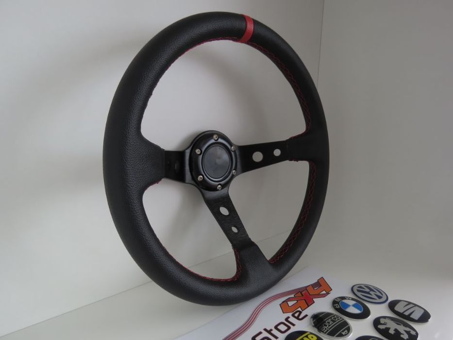 Volante Look OMP PeleVermelha 350mm