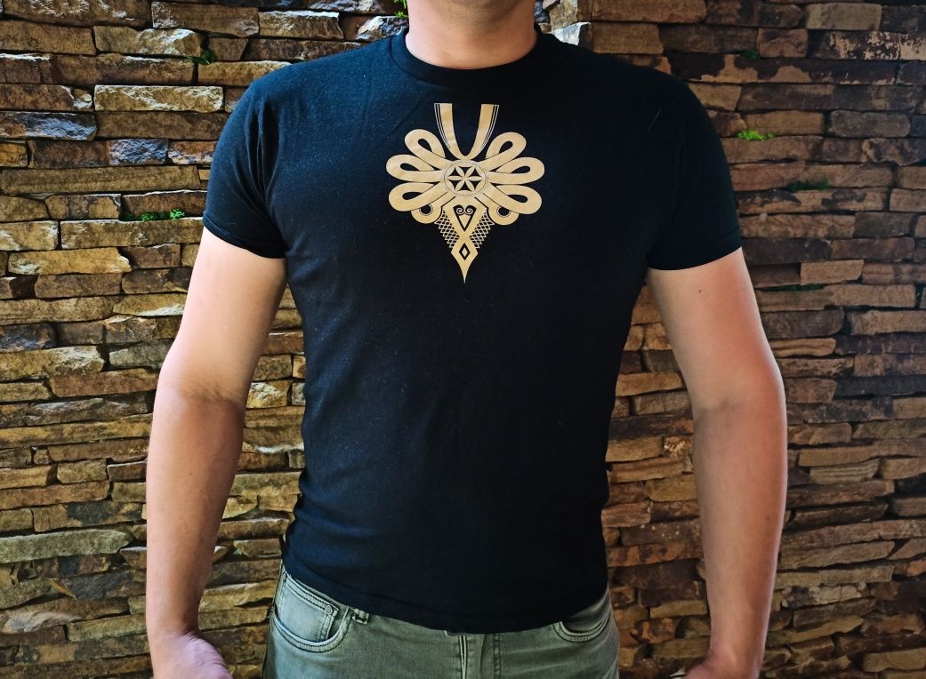 Koszulka góralska męska T-Shirt z parzenicą