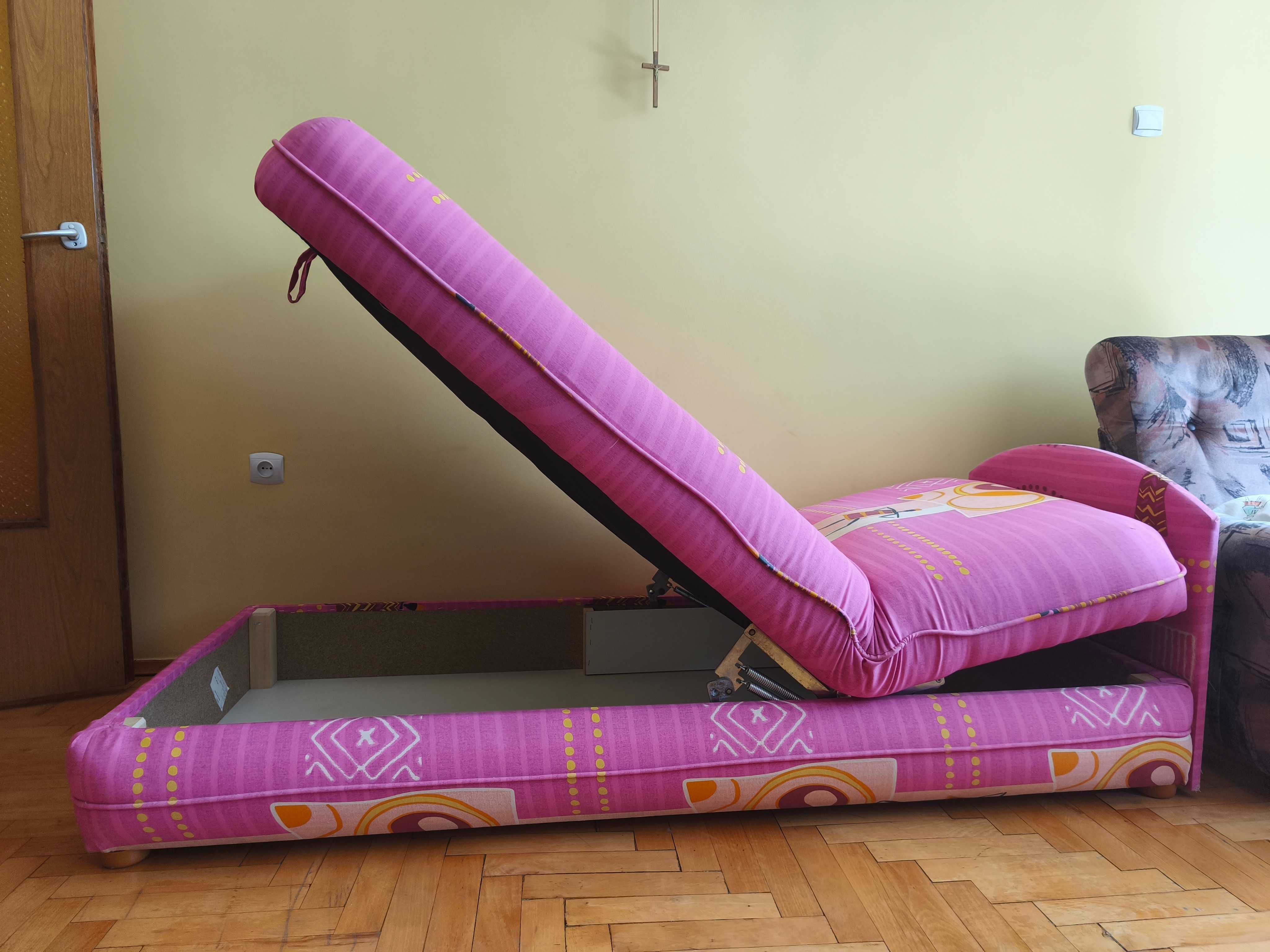 Łóżko różowe 80/180 cm