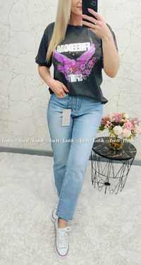 Spodnie Jeansowe Mom Fit  S Laulia