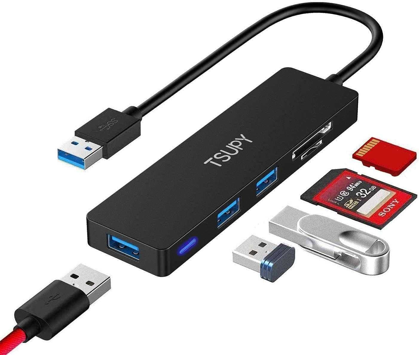 TSUPY Hub USB 3.0 5 w 1