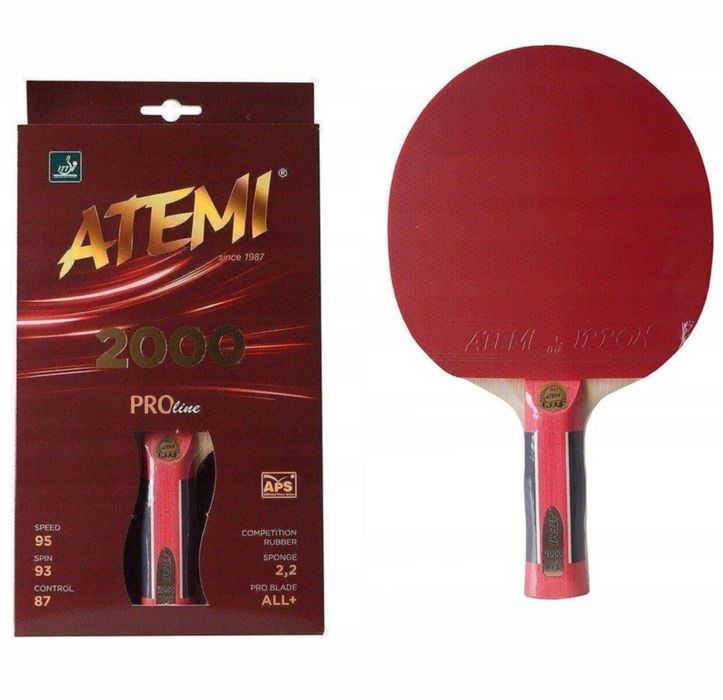 Profesjonalna Rakietka Paletka do Tenisa Stołowego ATEMI 2000 NEW