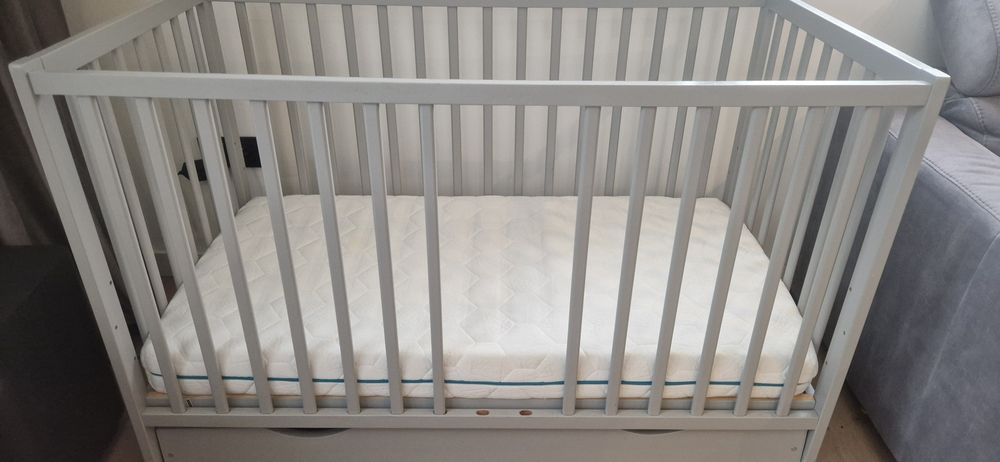 Łóżeczko 120/60 szare