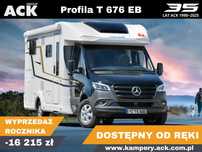 Eura Mobil Profila T 676 EB  Mercedes Sprinter Samochód Kempingowy Eura Mobil Profila T 676 Kamper