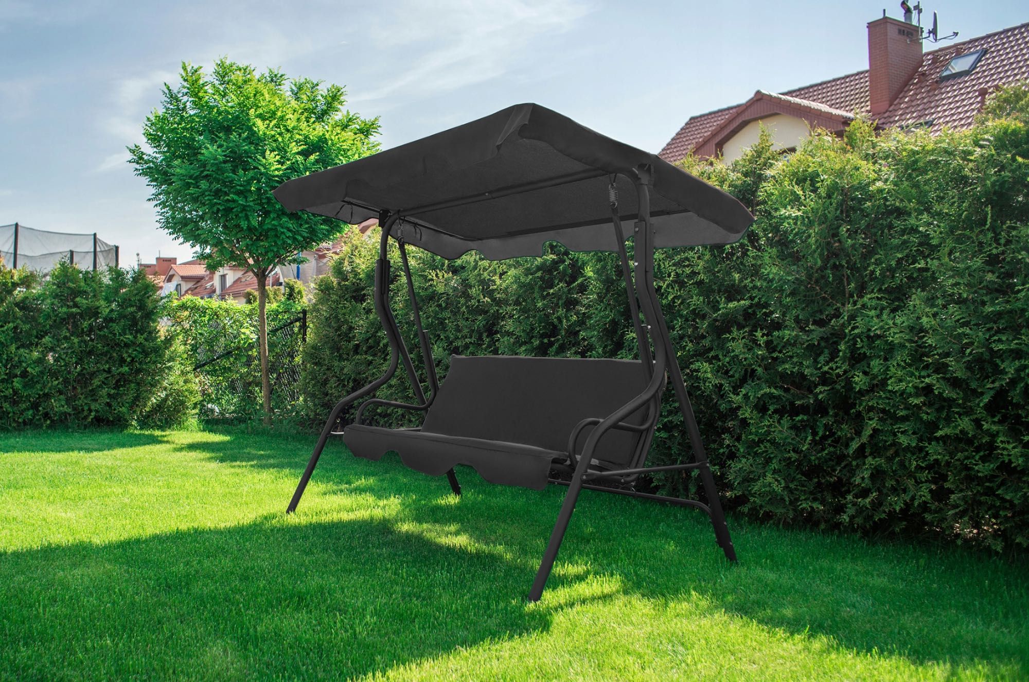 Huśtawka Ogrodowa Relax 3-os. + Miękki Materac GRATIS!