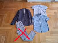 Abercrombie River Island  M&S len bawełna  164/170 marynarka koszule