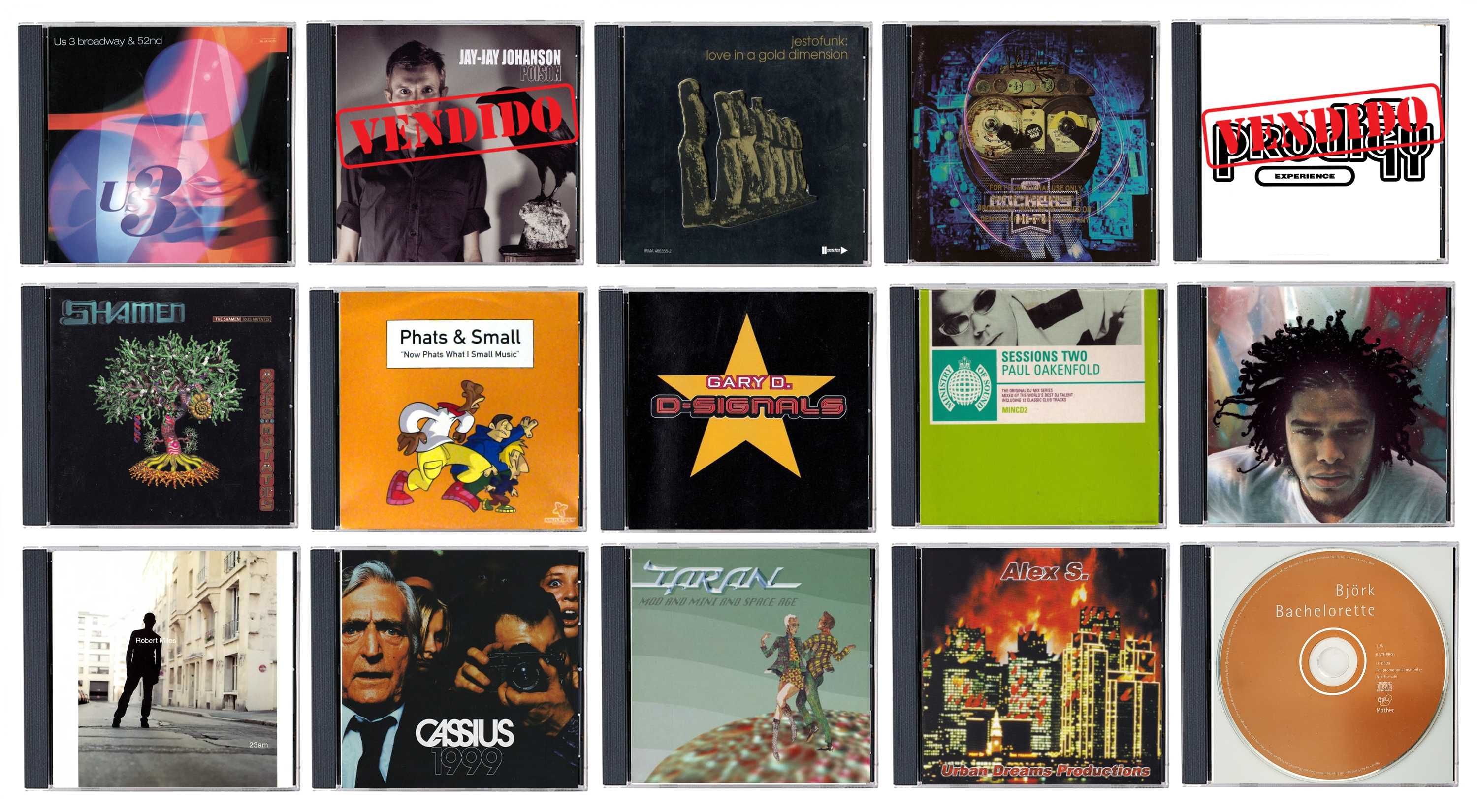 Electronica, Trip-Hop, Downtempo, Acid Jazz: Lote de 60 CD's (14)