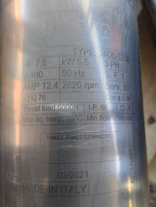 Bomba elétrica submersível