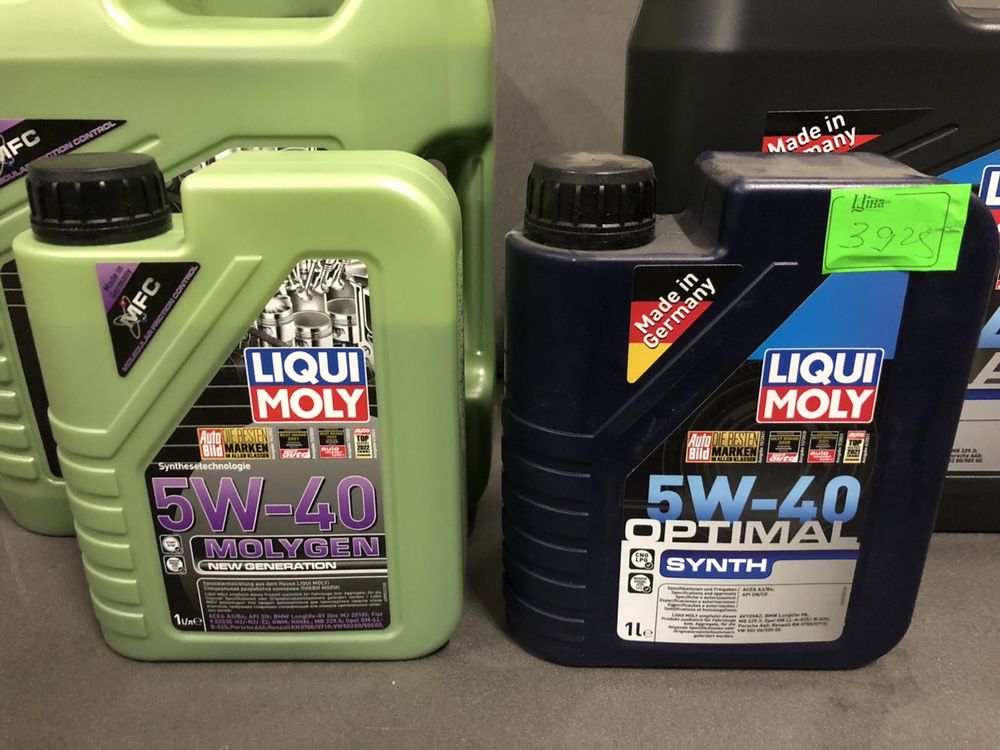 Масло синтетика Liqui Moly 5w40 4L Molygen (9054) - 1999/5л - 2370