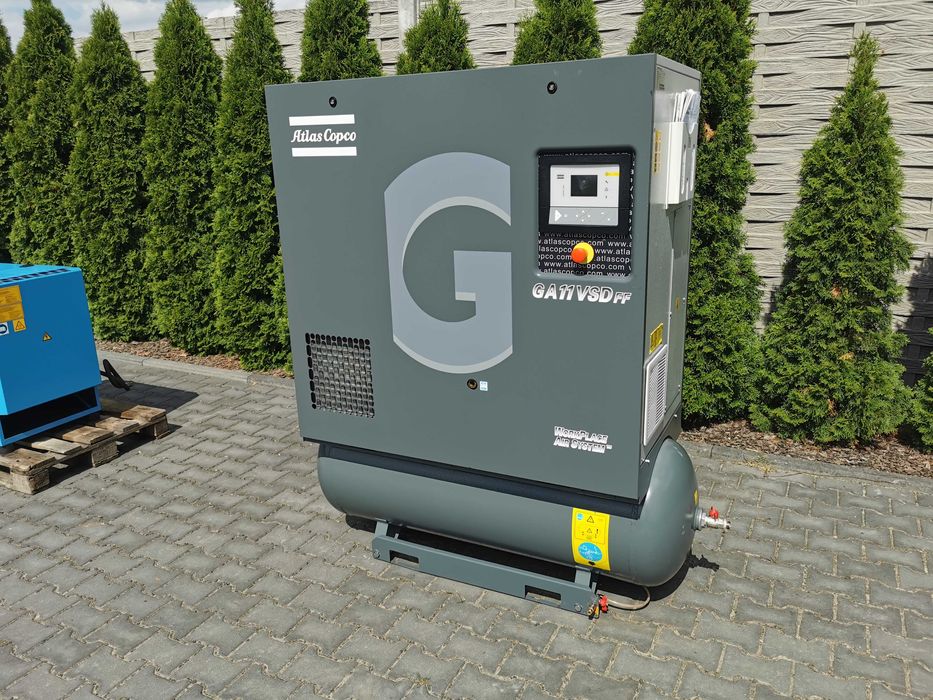 11kw 1700L/min +FALOWNIK + OSUSZACZ Sprężarka śrubowa ATLAS COPCO VSD