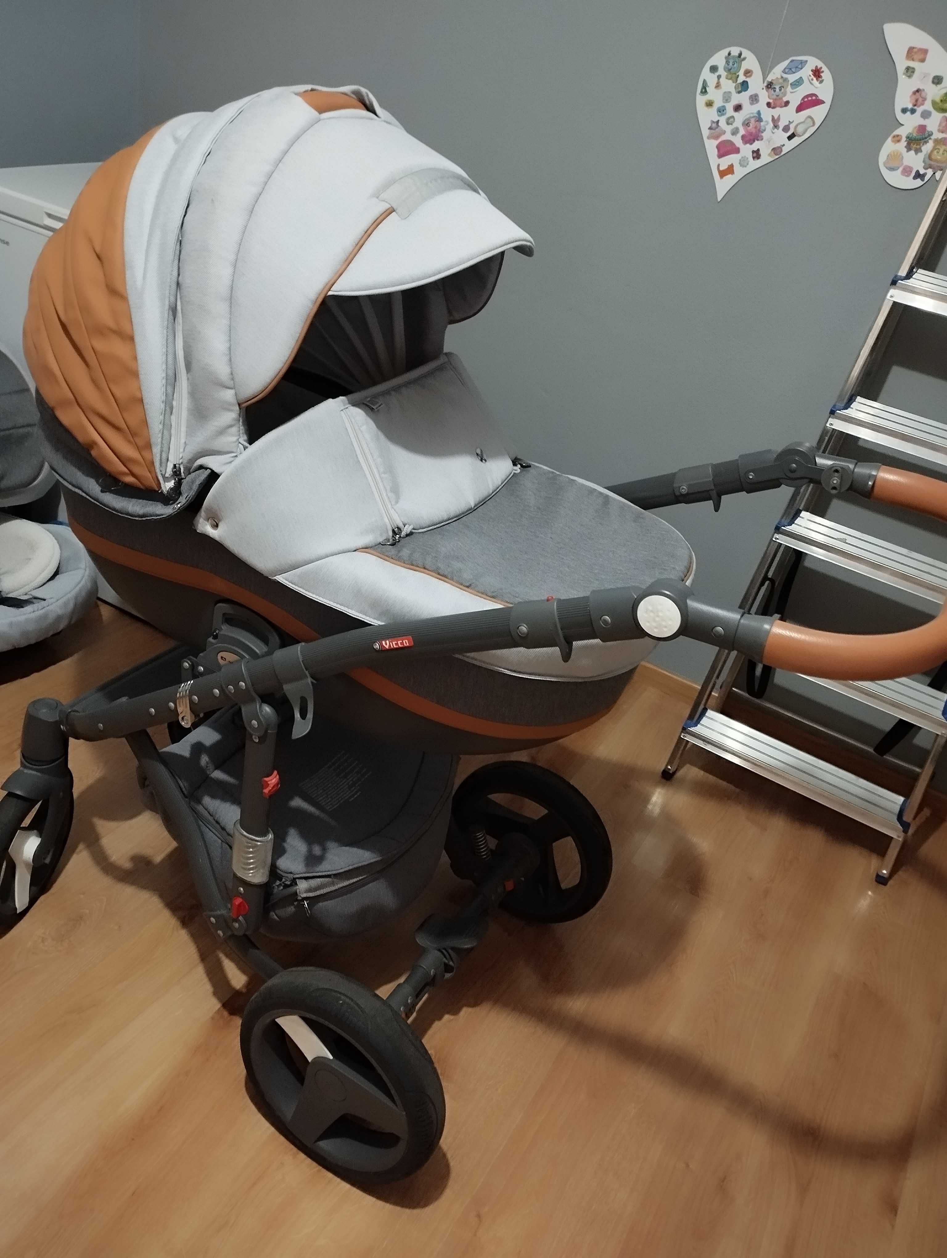 Wózek 3w1 Adamex+baza isofix