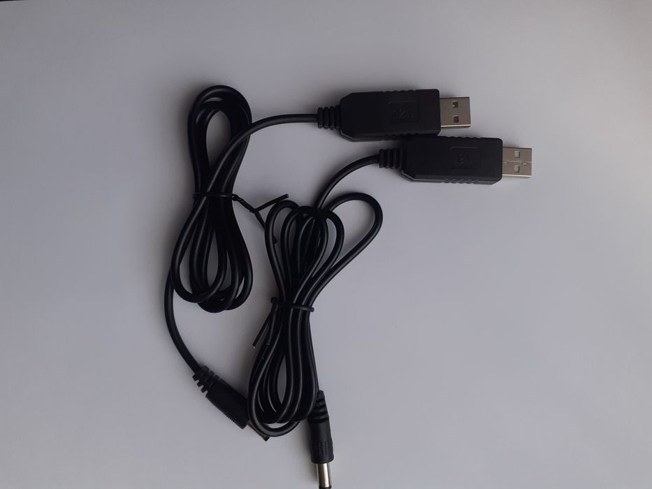 USB-кабель, для живлення Wi-Fi-роутера від повербанка. 12v і 9v
