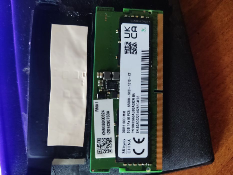 Оперативна пам'ять DDR 5 16gb 5600 для ноутбуків