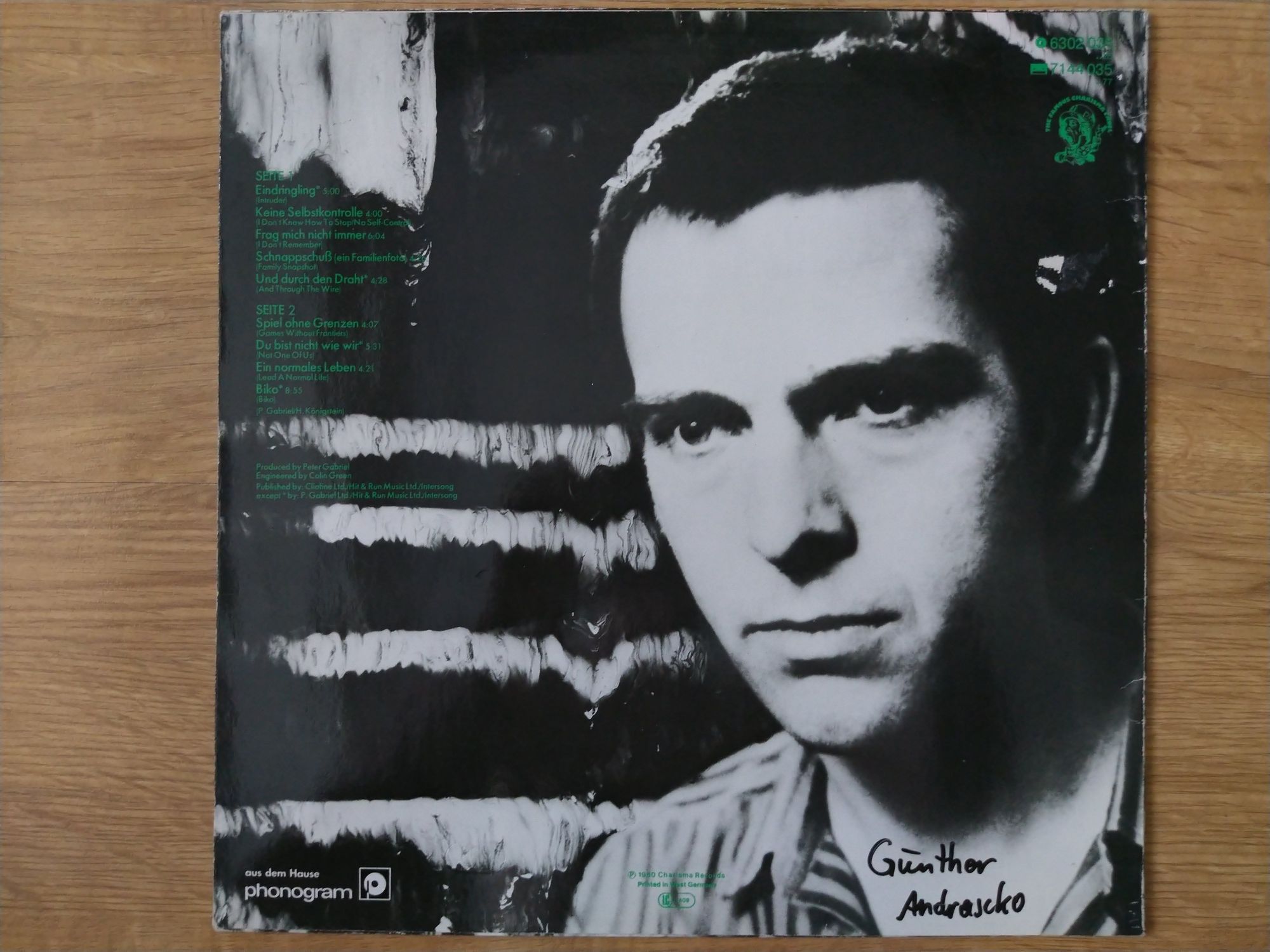 Peter Gabriel Ein Deutsches Album, winyl.