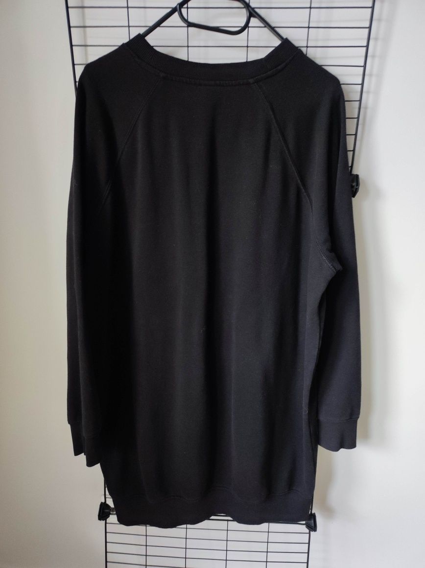 Czarna bluza sukienka oversize